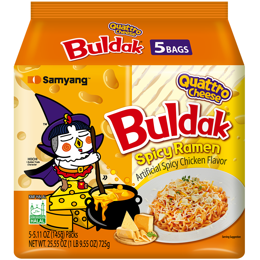 Pack 5 Buldak 4 Cheese