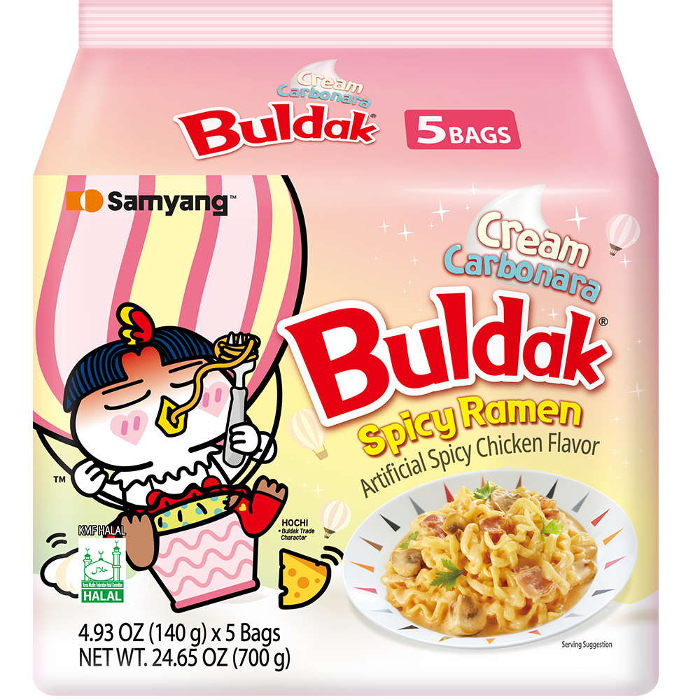 Pack 5 Buldak Cream Carbonara